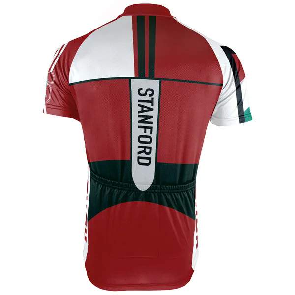 Customized Stanford University Men's Cycling Jersey Short Sleeve
