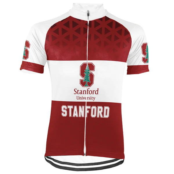 Customized Stanford University Men's Cycling Jersey Short Sleeve