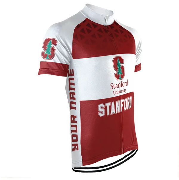 Customized Stanford University Men's Cycling Jersey Short Sleeve