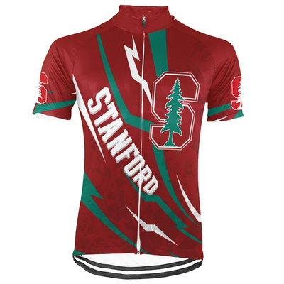 Customized Stanford University Men's Cycling Jersey Short Sleeve