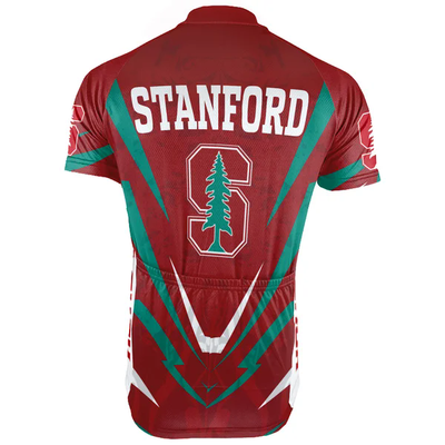 Customized Stanford University Men's Cycling Jersey Short Sleeve