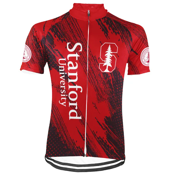 Customized Stanford University Men's Cycling Jersey Short Sleeve