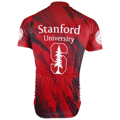 Customized Stanford University Men's Cycling Jersey Short Sleeve