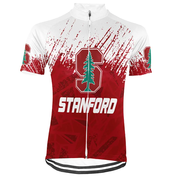 Customized Stanford University Men's Cycling Jersey Short Sleeve