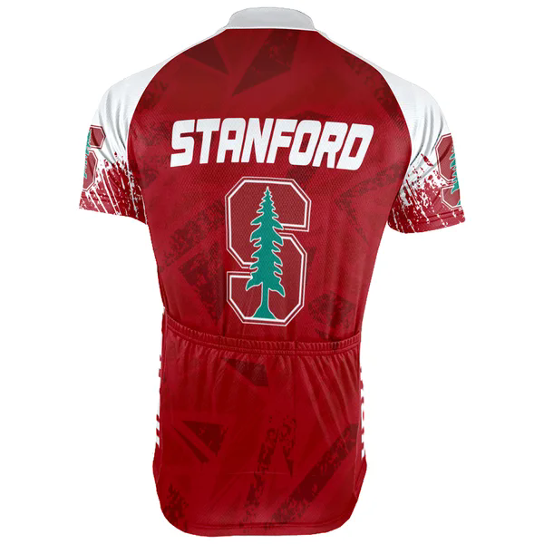 Customized Stanford University Men's Cycling Jersey Short Sleeve