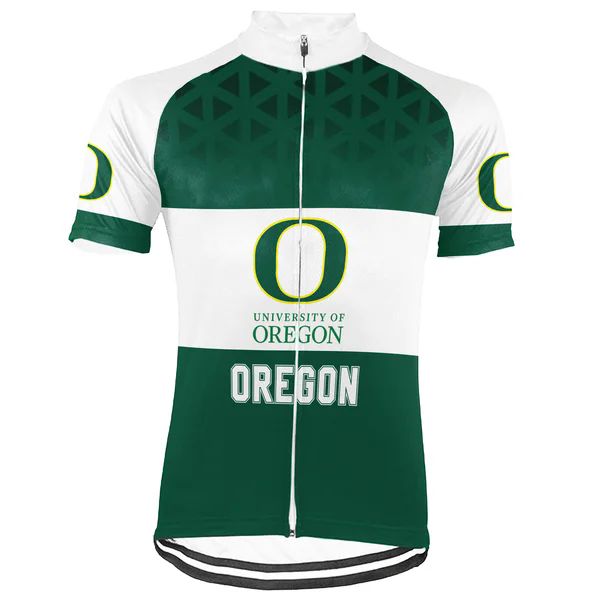 Customized University of Oregon Men's Cycling Jersey Short Sleeve