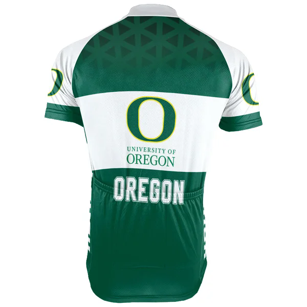 Customized University of Oregon Men's Cycling Jersey Short Sleeve