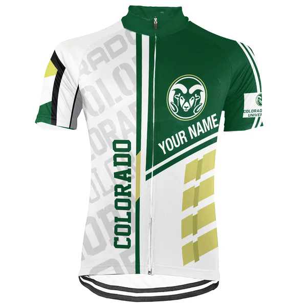 Customized Colorado State University Men's Cycling Jersey Short Sleeve