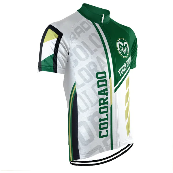 Customized Colorado State University Men's Cycling Jersey Short Sleeve