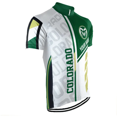 Customized Colorado State University Men's Cycling Jersey Short Sleeve