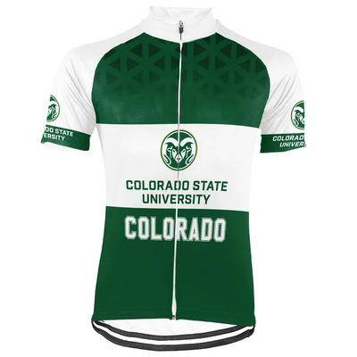 Customized Colorado State University Men's Cycling Jersey Short Sleeve