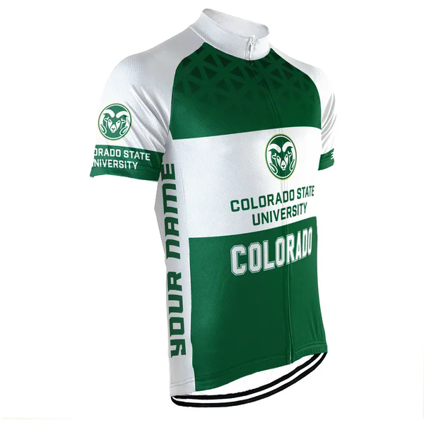 Customized Colorado State University Men's Cycling Jersey Short Sleeve