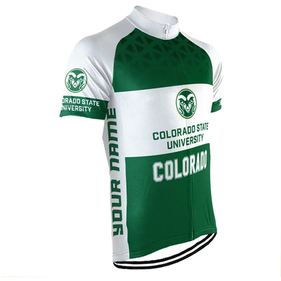 Customized Colorado State University Men's Cycling Jersey Short Sleeve