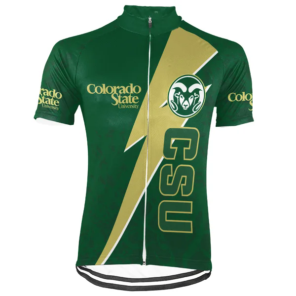 Customized Colorado State University Men's Cycling Jersey Short Sleeve
