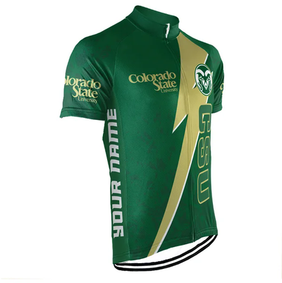 Customized Colorado State University Men's Cycling Jersey Short Sleeve