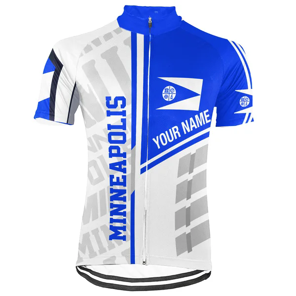 Customized Minneapolis City Men's Cycling Jersey Short Sleeve