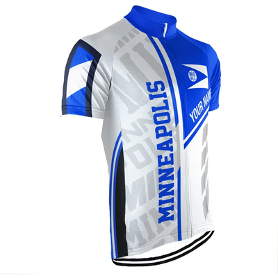 Customized Minneapolis City Men's Cycling Jersey Short Sleeve