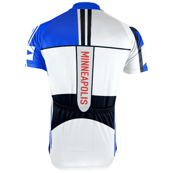 Customized Minneapolis City Men's Cycling Jersey Short Sleeve