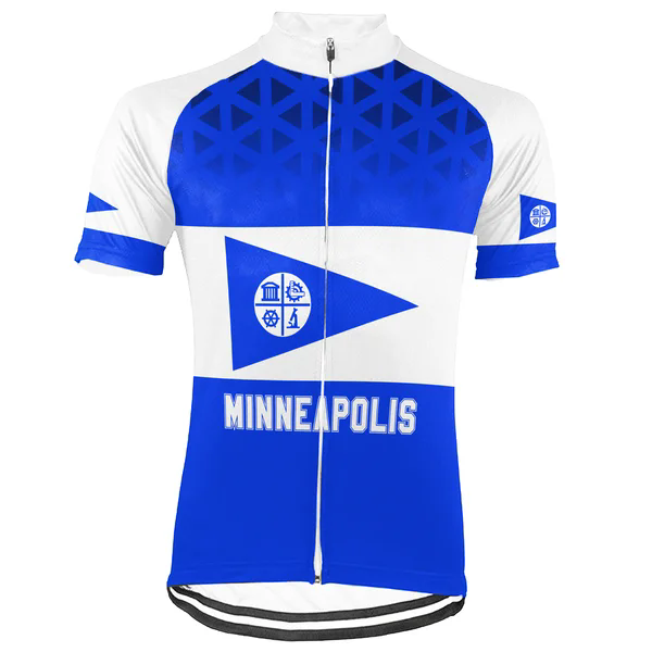 Customized Minneapolis City Men's Cycling Jersey Short Sleeve