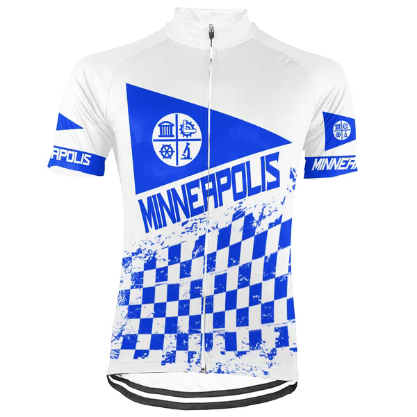 Customized Minneapolis City Men's Cycling Jersey Short Sleeve