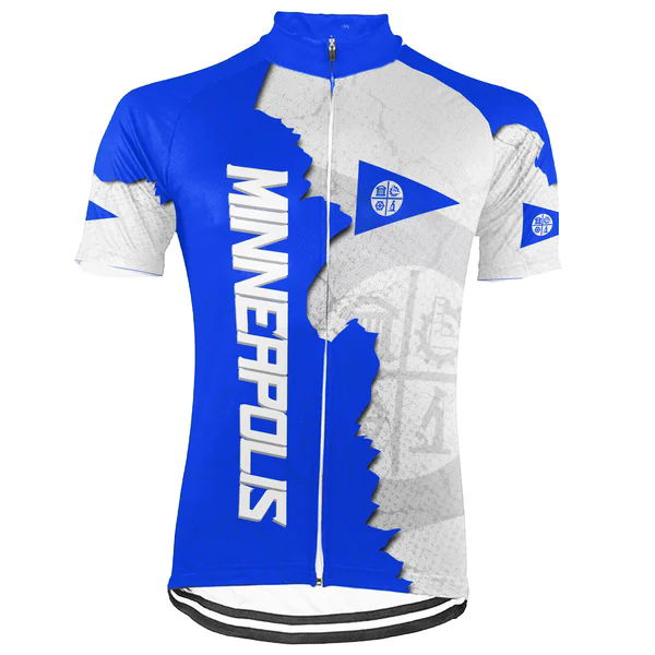 Customized Minneapolis City Men's Cycling Jersey Short Sleeve