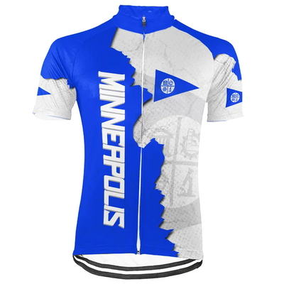 Customized Minneapolis City Men's Cycling Jersey Short Sleeve