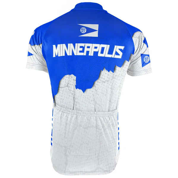 Customized Minneapolis City Men's Cycling Jersey Short Sleeve