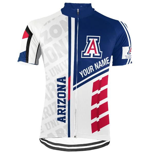 Customized University of Arizona Men's Cycling Jersey Short Sleeve