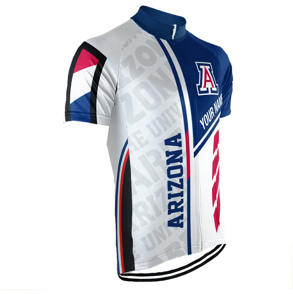 Customized University of Arizona Men's Cycling Jersey Short Sleeve
