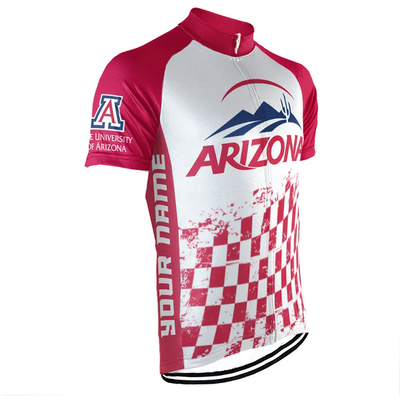 Customized University of Arizona Men's Cycling Jersey Short Sleeve