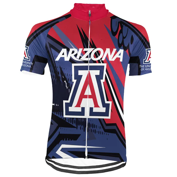 Customized University of Arizona Men's Cycling Jersey Short Sleeve