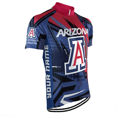 Customized University of Arizona Men's Cycling Jersey Short Sleeve