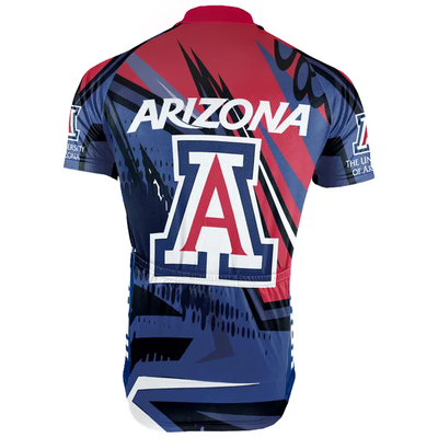 Customized University of Arizona Men's Cycling Jersey Short Sleeve
