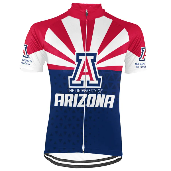 Customized University of Arizona Men's Cycling Jersey Short Sleeve