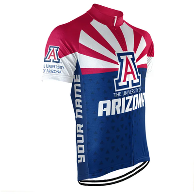 Customized University of Arizona Men's Cycling Jersey Short Sleeve