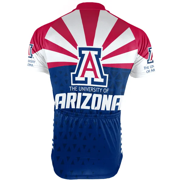 Customized University of Arizona Men's Cycling Jersey Short Sleeve