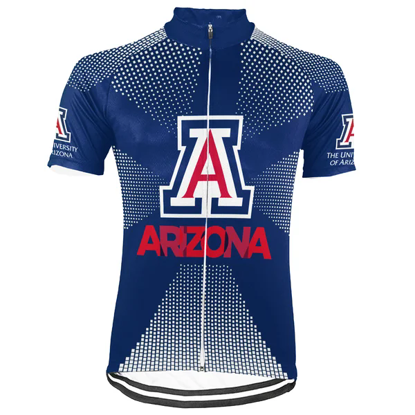Customized University of Arizona Men's Cycling Jersey Short Sleeve