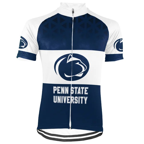 Customized Penn State University Men's Cycling Jersey Short Sleeve