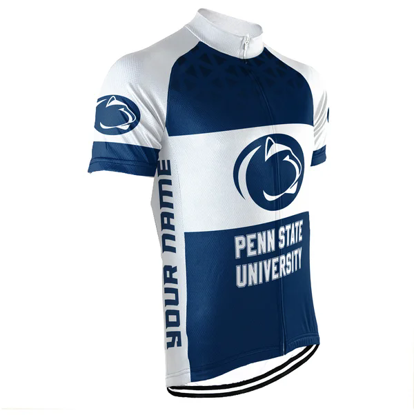 Customized Penn State University Men's Cycling Jersey Short Sleeve