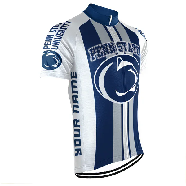 Customized Penn State University Men's Cycling Jersey Short Sleeve