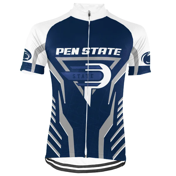 Customized Penn State University Men's Cycling Jersey Short Sleeve