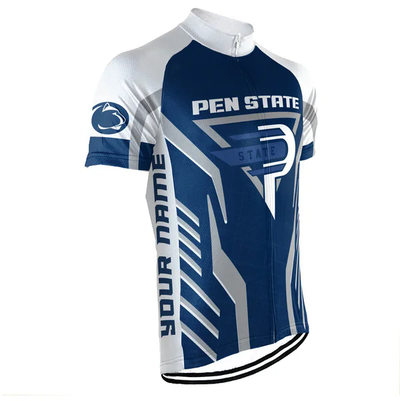 Customized Penn State University Men's Cycling Jersey Short Sleeve
