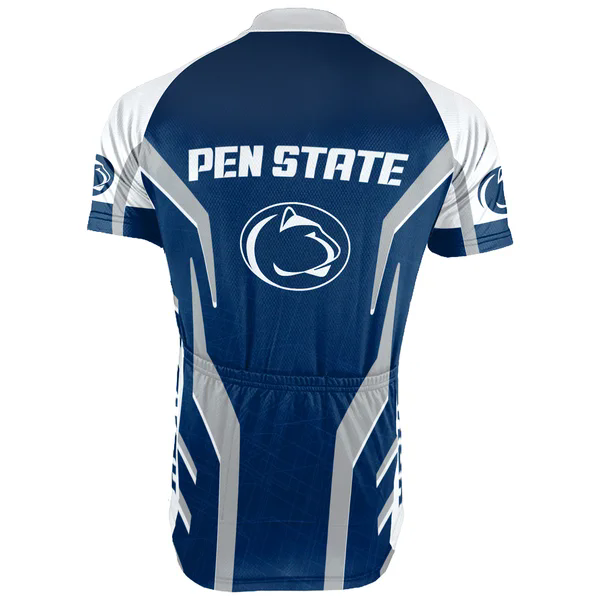 Customized Penn State University Men's Cycling Jersey Short Sleeve