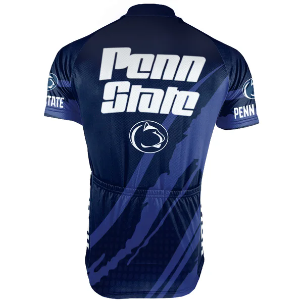 Customized Penn State University Men's Cycling Jersey Short Sleeve