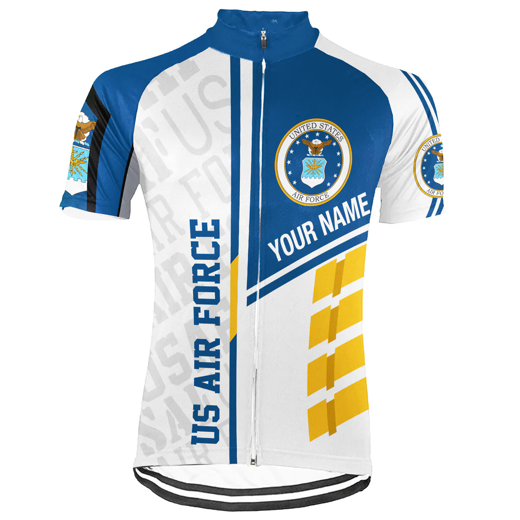 Customized US AIR FORCE Men's Cycling Jersey Short Sleeve