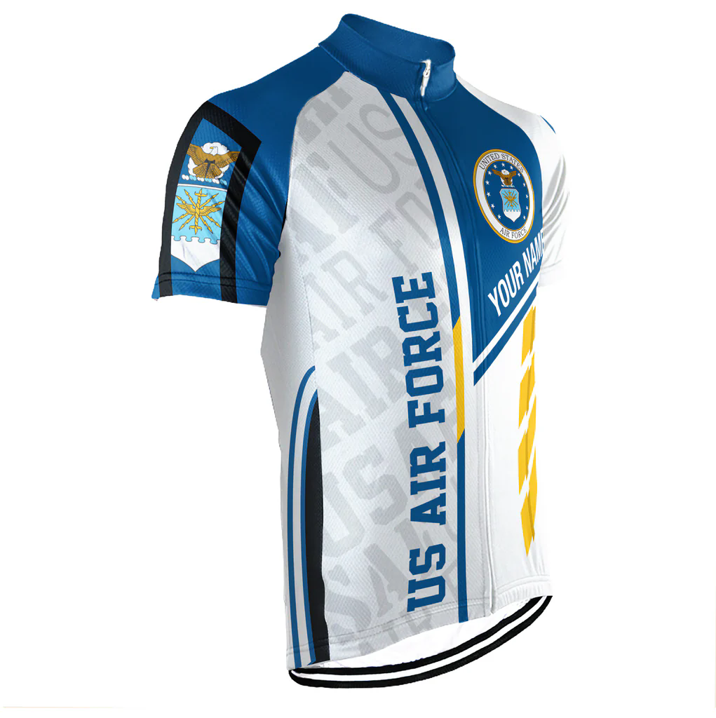Customized US AIR FORCE Men's Cycling Jersey Short Sleeve