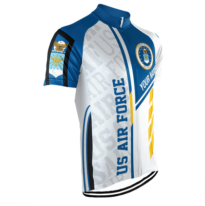 Customized US AIR FORCE Men's Cycling Jersey Short Sleeve