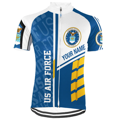Customized US AIR FORCE Men's Cycling Jersey Short Sleeve