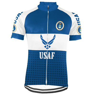 Customized US AIR FORCE Men's Cycling Jersey Short Sleeve