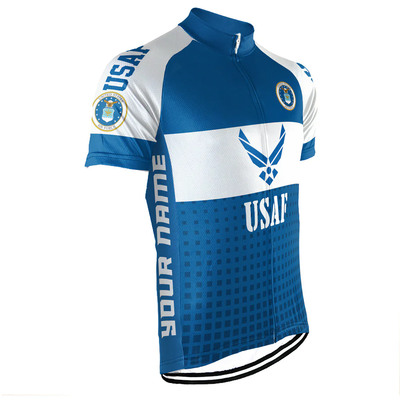 Customized US AIR FORCE Men's Cycling Jersey Short Sleeve